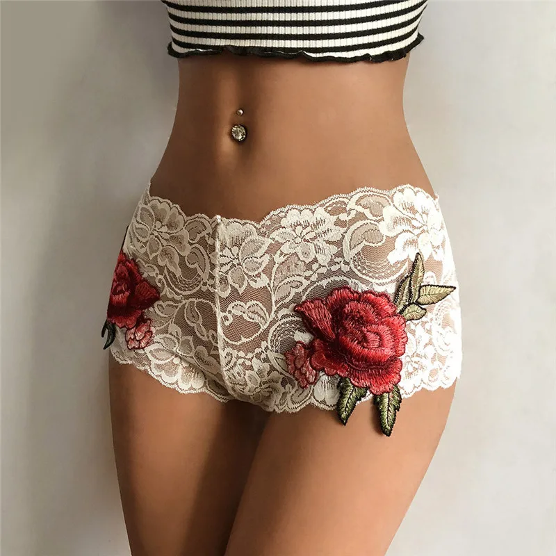 Новинка, женское кружевное сексуальное нижнее белье с дырочками, Babydoll, трусы, Бандажное нижнее белье, популярное женское нижнее белье, черное, белое, дышащие трусы