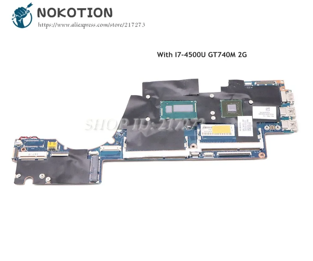 

NOKOTION 727527-601 727527-001 For HP Sleekbook Envy 14 14-K Laptop Motherboard VGU00 LA-9314P I7-4500U CPU GT740M 2G
