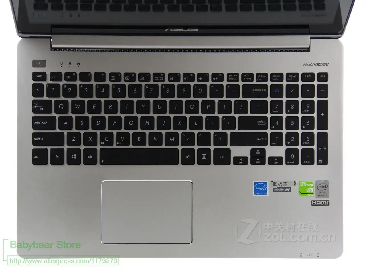 Силиконовый чехол для клавиатуры Vivo book защитный Asus VivoBook R553LN pro551 V551 S551LN K551 LN A551L S551L