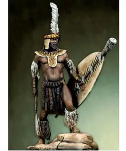 124 75 мм старинная Фантастическая подставка воин человек Статуэтка из смолы наборы моделей миниатюрный gk разборка Неокрашенный