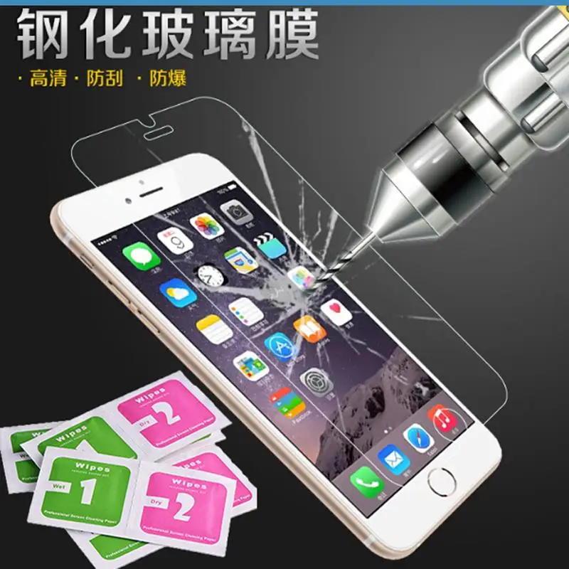 HD прозрачное Защитное стекло для iphone 5S 9h Твердость Закаленное пленка 4S 6S 6plus 7 7plus 8