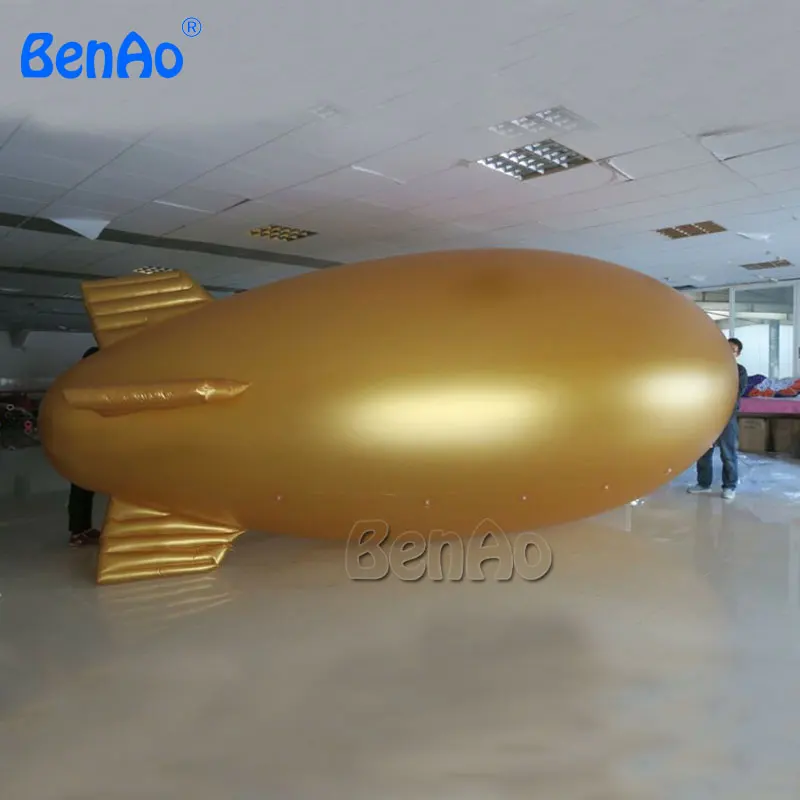 AO371BENAO 6 м золотой надувные дирижабль Zeppelin с золотой хвост/прозрачный/clear дирижабль для надувные