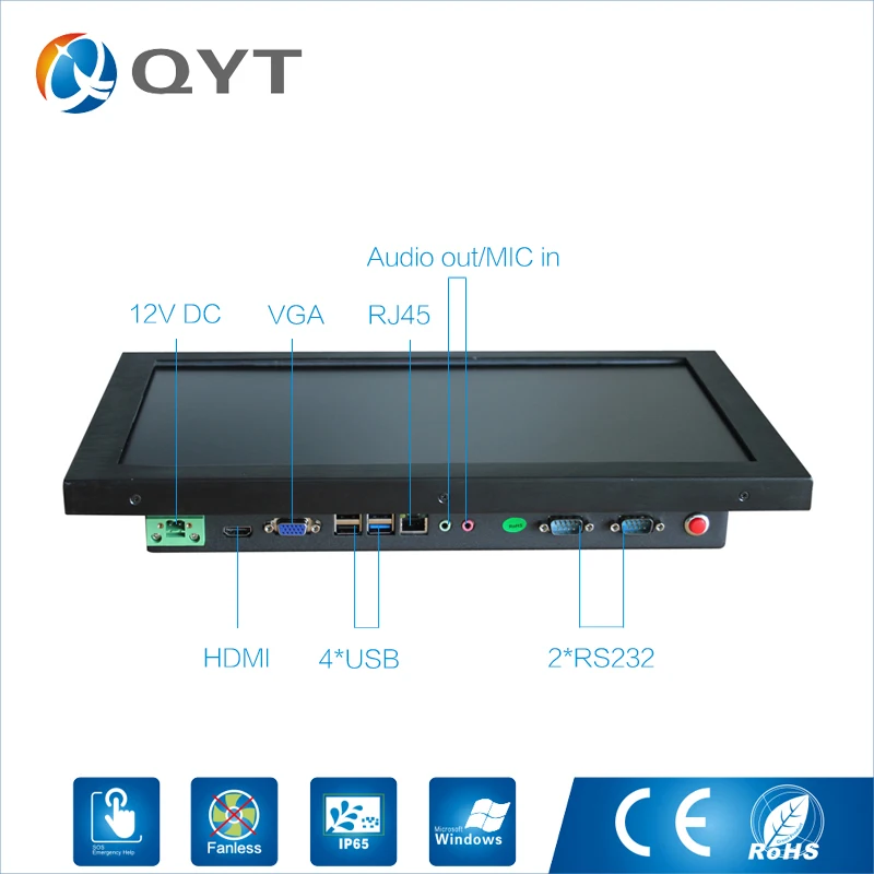 

15.6 inch all in one pc Intel j1900 2.0GHz Resistive Touch Screen 1920x1080 Industrial Computer Embedded VGA/HD-MI/RS232/USB