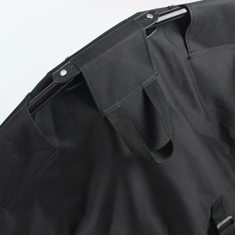 Складная черная портативная утолщенная стальная труба рыболовные стулья для