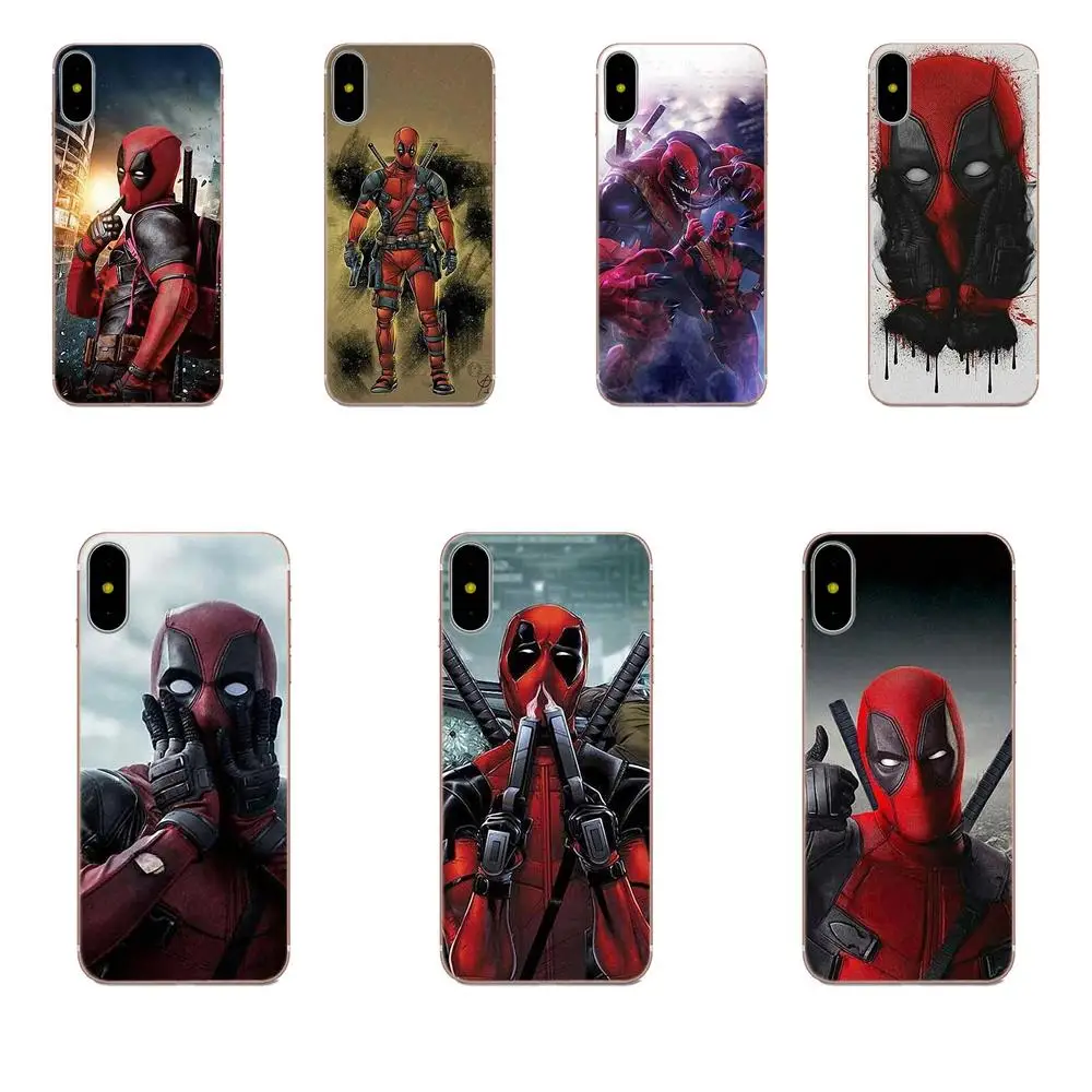 Роскошный чехол для телефона Hero Deadpool Clear Xiaomi Note 3 4 Mi3 Mi4 Mi4C Mi4i Mi5 Mi 5S 5X 6 6X A1 Max Mix 2