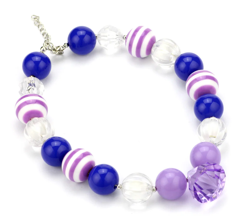 Ожерелье из белого и синего жвачка для девочек|bubblegum necklace|necklace necklaceprincess necklace |