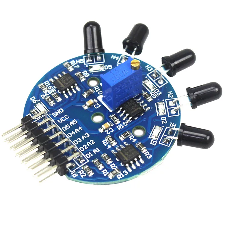 5 полосный модуль датчика пламени цифровой аналоговый выход Огнетушитель робот