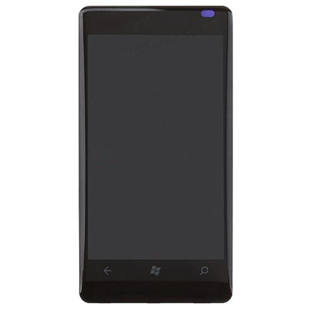 Для Nokia Lumia 800 ЖК-экран и дигитайзер в сборе с заменой передней рамки! (черный) |