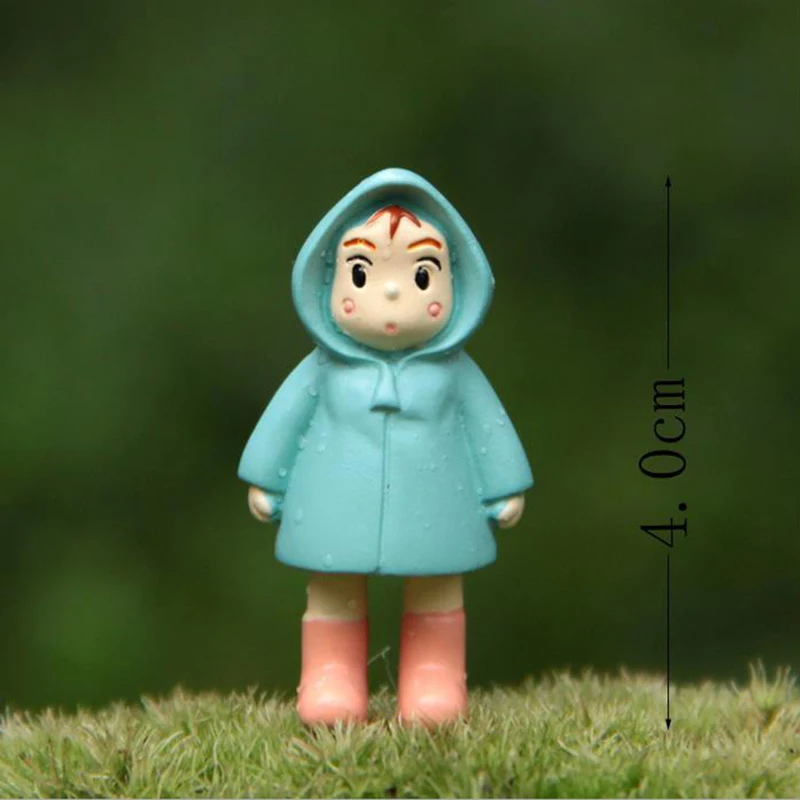 SJFC 3pcs/set Totoro Garden Miniatures Terrarium Figurines Hayao Miyazaki Toy Resin Crafts Accessories Action Figure Toys | Игрушки и