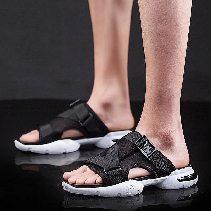 Легкие сандалии Новинка лета 2019 мужские Модные шлепанцы пляжная обувь|Сандалии| |