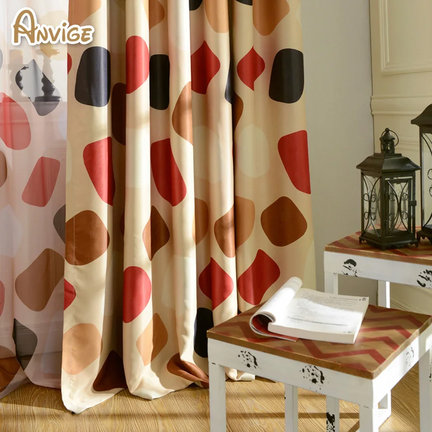 Экологичные 2 цвета плотные Шторы ребенок мультфильм окна маленьких настроить