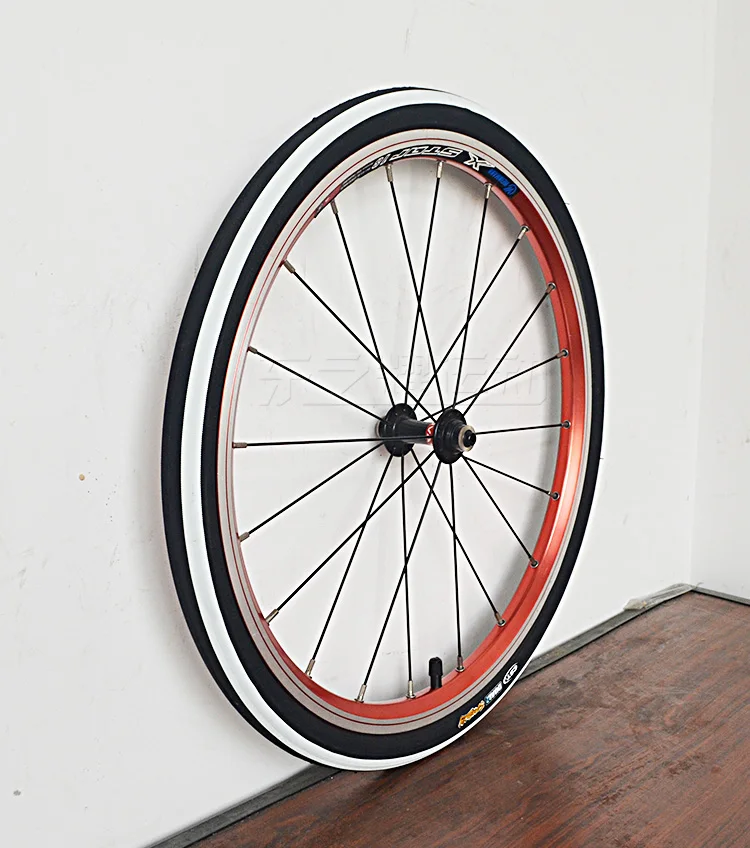 black white CST складной велосипед 2" x 1 1/8" 6.8Bar/100PSI велосипедные шины 60TPI 451 с крючками для Minivelo BMX - Цвет: black white