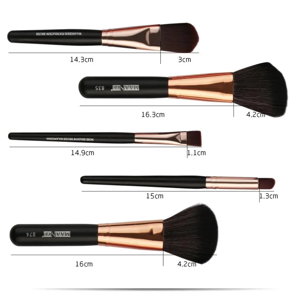 Набор кистей для макияжа 30 шт. основы пудры теней век бровей ресниц контура румян