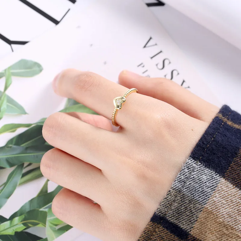 1 шт. подарок для вашего любимого европейской и американской моды Ins Wind K Gold Love бриллианты, чтобы отправить кольцо его подруги