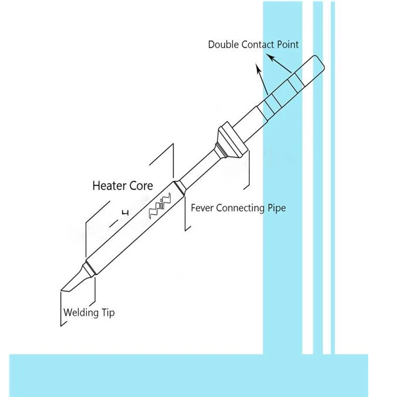 Новый оригинальный Запасной наконечник для припоя цифрового ЖК дисплея TS100