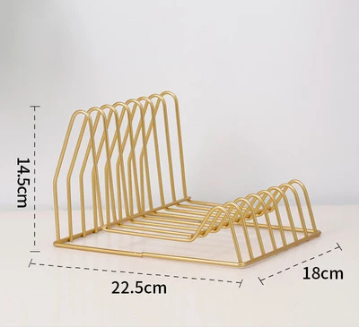 Gold color Креативная Европейская железная художественная cd коробка, полка для записи, CD Дисковая полка, специальная черная резиновая полка для графического фона - Цвет: Gold color