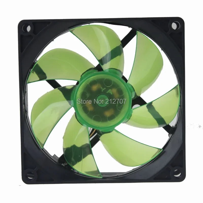 1 шт. Gdstime 92 мм LED Зеленый свет вентилятор охлаждения 92*92*25 DC 12V 3Pin для ПК компьютера