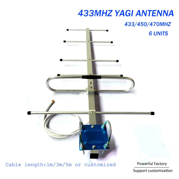 

Tunnel Single Transmit Antenna 470MHz Outdoor 433MHz Yagi Aerial 1PCS
