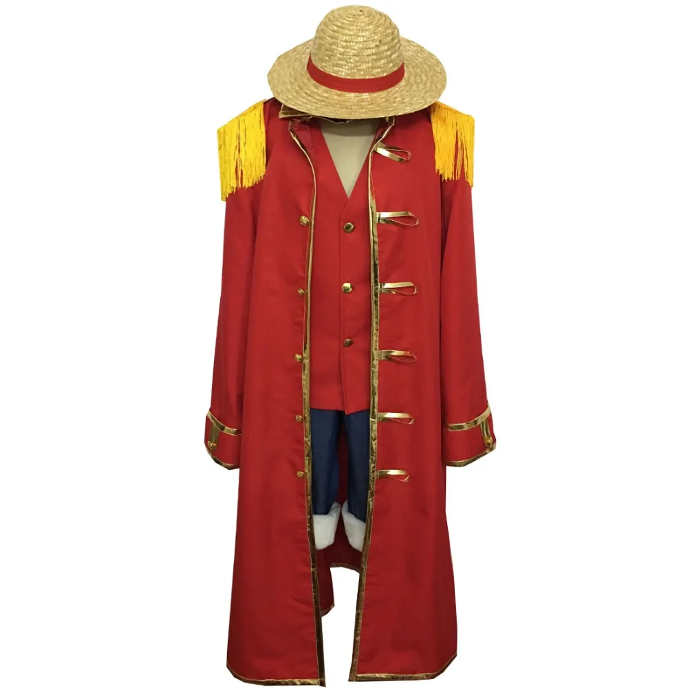 2018 One piece Monkey D. Luffy Cosplay Costumes Summer Clothing Set For Halloween Party Christmas | Тематическая одежда и