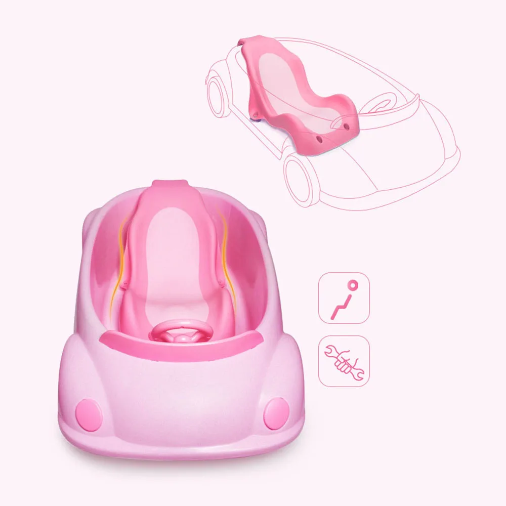 Складная детская ванночка для купания портативная новорожденных с изображением