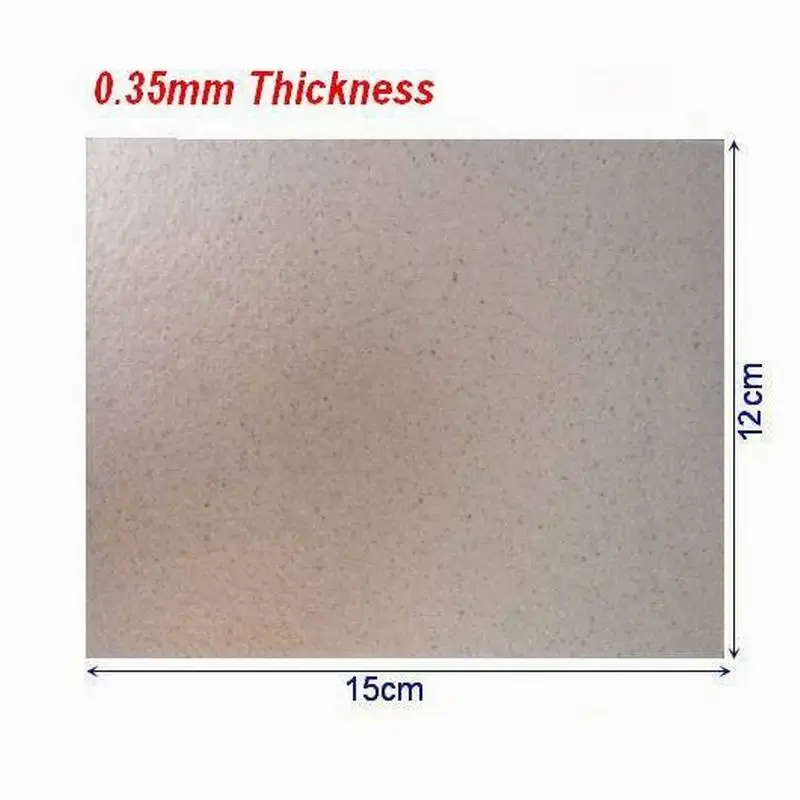 

2pcs Microwave Oven Parts Mica Sheet 15cm x 12cm x 0.035cm Cut to Any SIze Megohmit Mica Plate