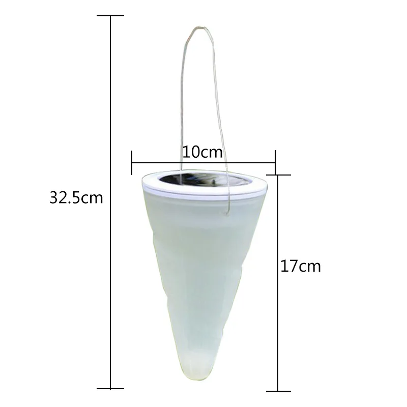 CHICLITS светодиодный фонарь на солнечной батарее конический светильник RGB IP65