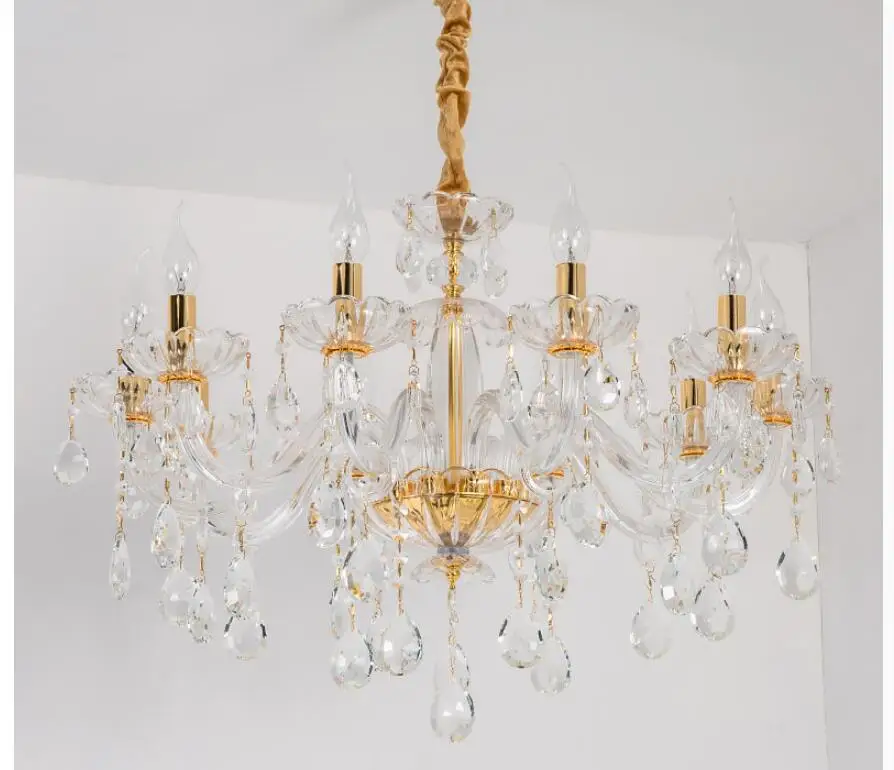 Современная хрустальная люстра для гостиной lustre sala обеденный стол Хрустальные европейские люстры освещение украшение дома