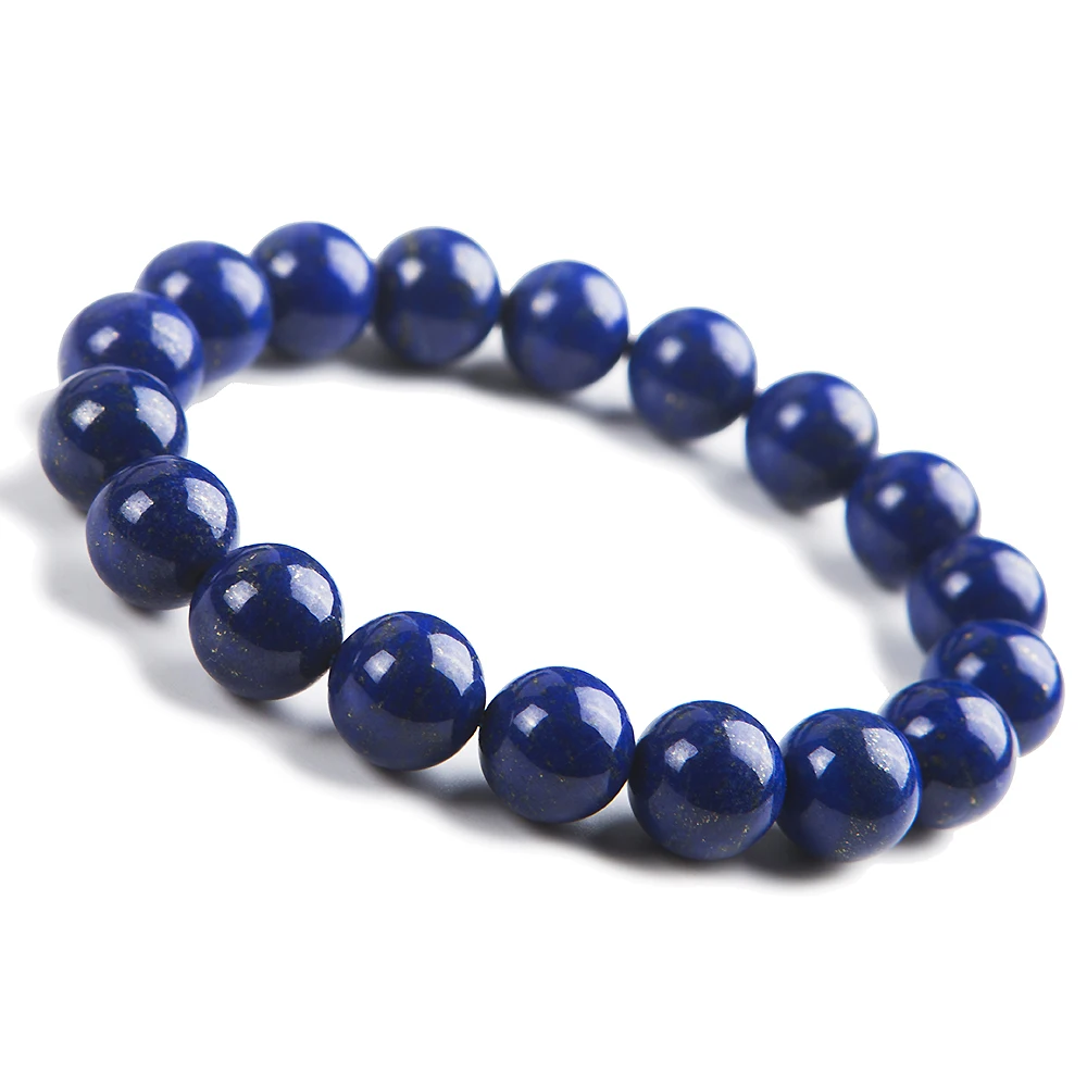 

9mm Natural Blue Lapis Lazuli Bracelet Jewelry For Woman Men Healing Gift Crystal Round Beads Reiki Gemstone Stone Strands AAAAA