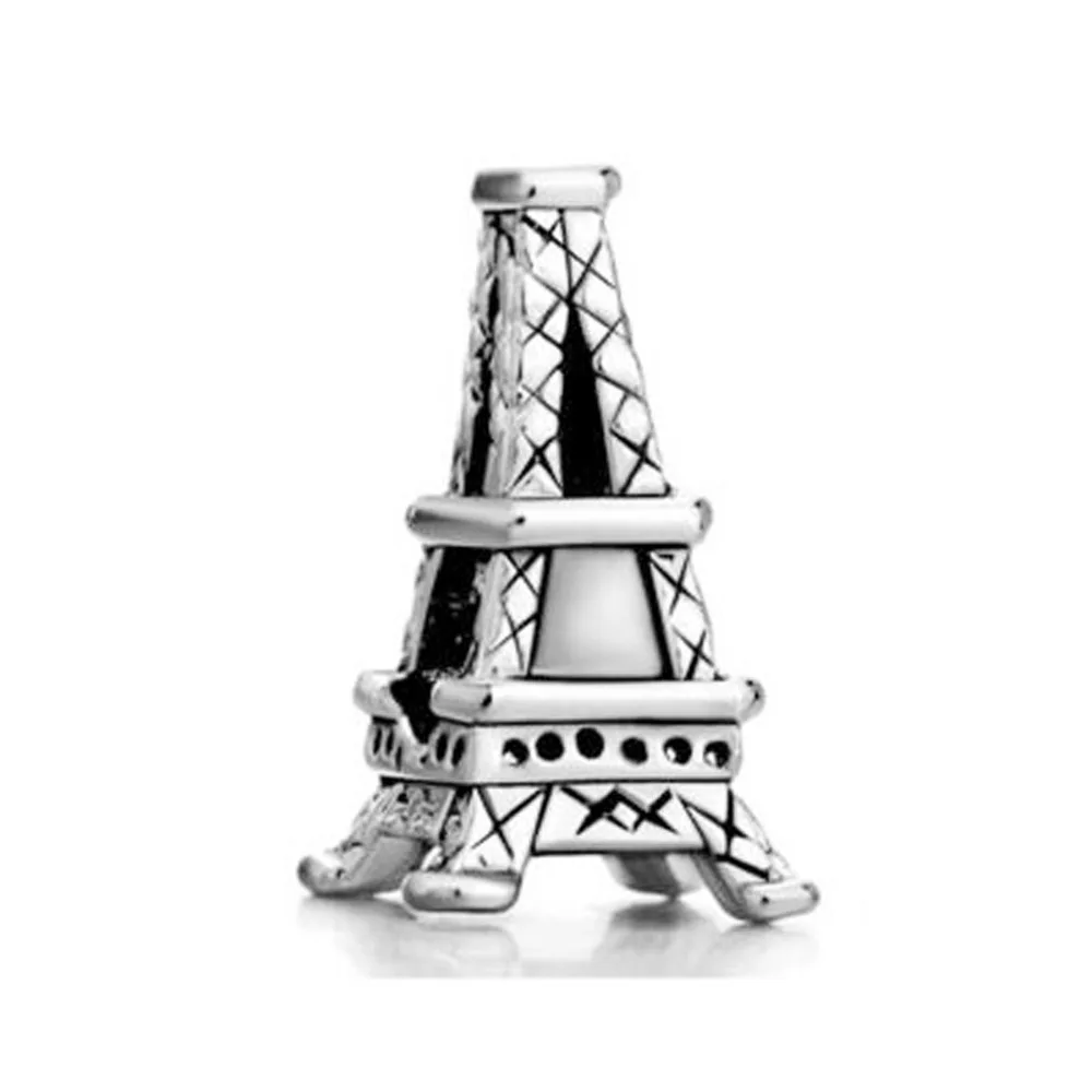 Бесплатная доставка DIY Красивая Эйфелева башня Шарм Бусины Подходит для браслета