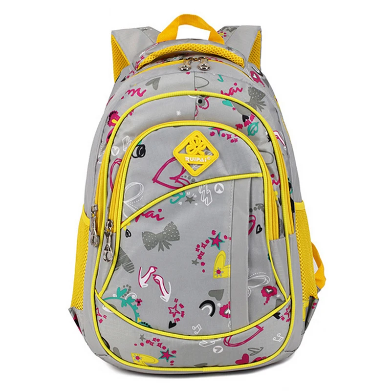 Милые девушки цветочные печати начальной школы уличная сумка рюкзак Мода Для