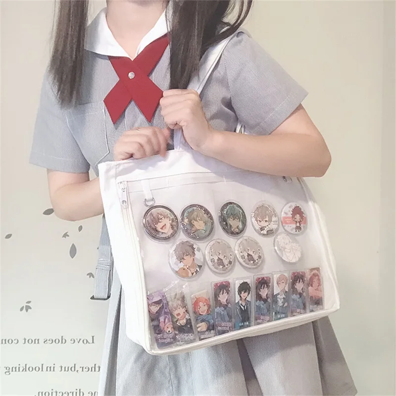 Мягкая японская аниме JK Униформа сумка Сумка косплей прозрачная желе конфеты