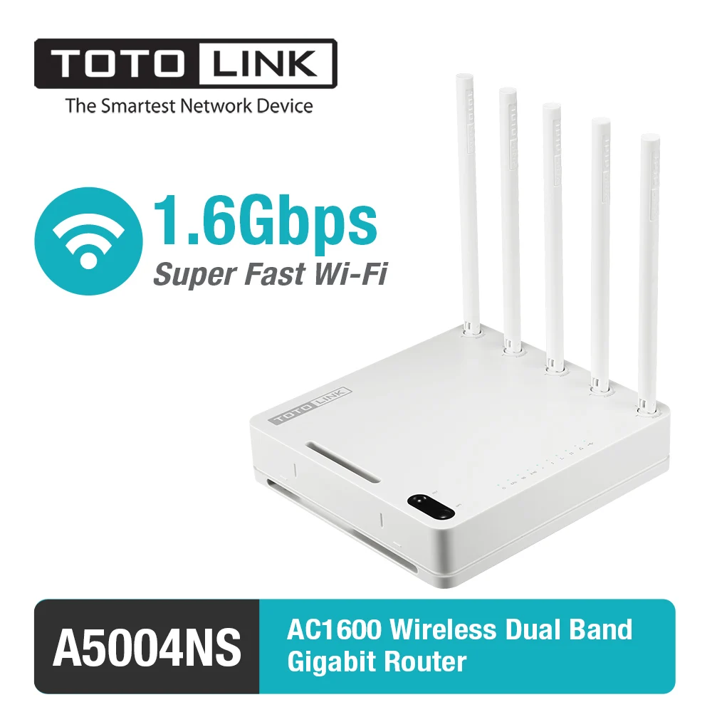 TOTOLINK A5004NS 11AC 1600 Мбит/с Беспроводной Dual Band 2 4 ГГц и 5 гигабитный vpn маршрутизатор USB