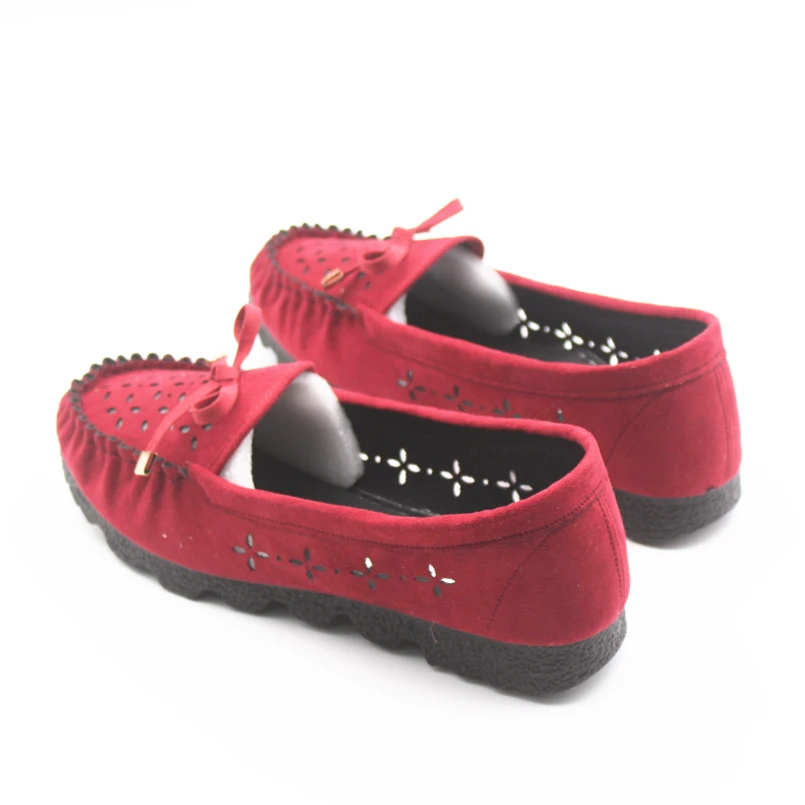 Cresfimix zapatos de mujer Женская Повседневная дышащая обувь красного цвета крутая с бантом