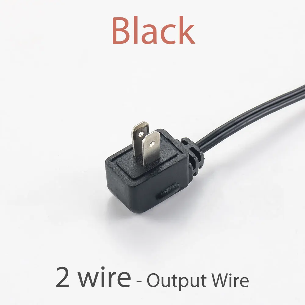 2 Wire Black 110 В 220 в 230 в 240 в разъем питания переменного тока дорожка для высококлассного дисплея освещение шкафа рельсовая дорожка marke полка система освещения фитинг - Цвет: 2 Wire Black