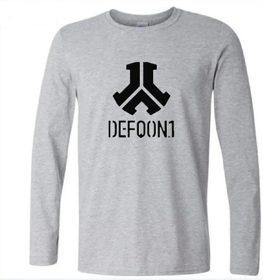 Defqon.1 Vintage T Shirt Long Sleeve Men's 2017 Hot Homme Guy Cotton Crewneck Shirts | Мужская одежда