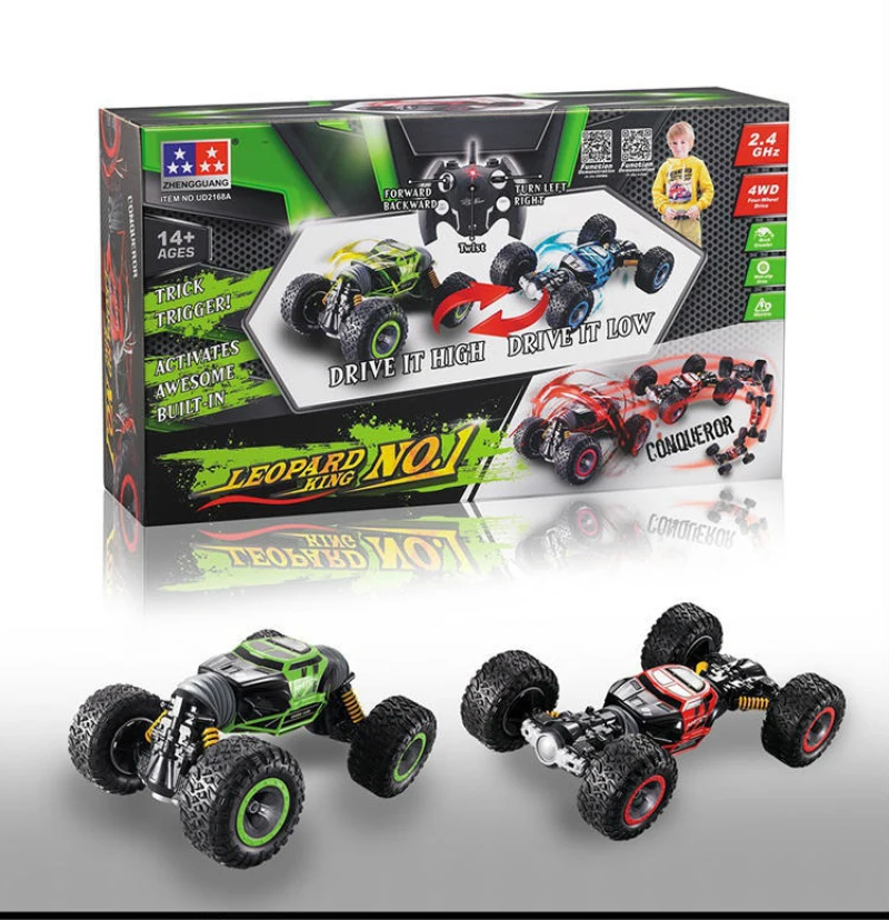 Радиоуправляемая машинка 2168 bigfoot 2,4G 4WD высокоскоростная электрическая машинка с дистанционным управлением Игрушечная модель деформационный трюк Радиоуправляемая машинка качественная шина eva игрушка подарок