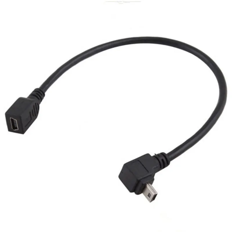 Мини USB 5 контактный Удлинительный кабель с углом понижения 0 25 м|Компьютерные