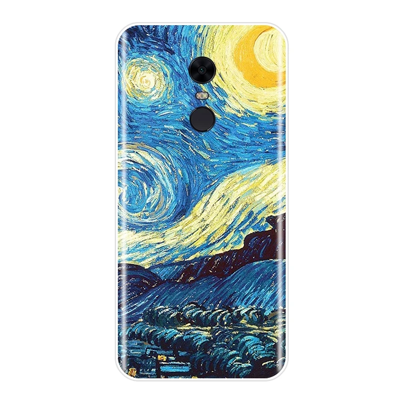 Силиконовый чехол для телефона Van Gogh Pocophone F1 Xiaomi Redmi Note 4 4X 5 5A 6 Pro Prime S2 6A Plus 4A|Бамперы|