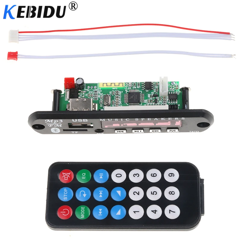 Kebidu беспроводной Bluetooth MP3 плеер декодер плата модуль FM AUX TF карта аудио USB 2 0 3 5 мм