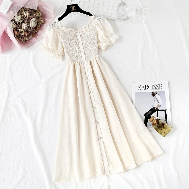 2019 новые модные женские платья милое летнее платье популярное с вырезом лодочкой