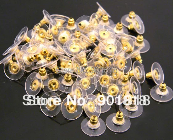 Медные круглые серьги-гвоздики 100 шт./лот F656C | Украшения и аксессуары