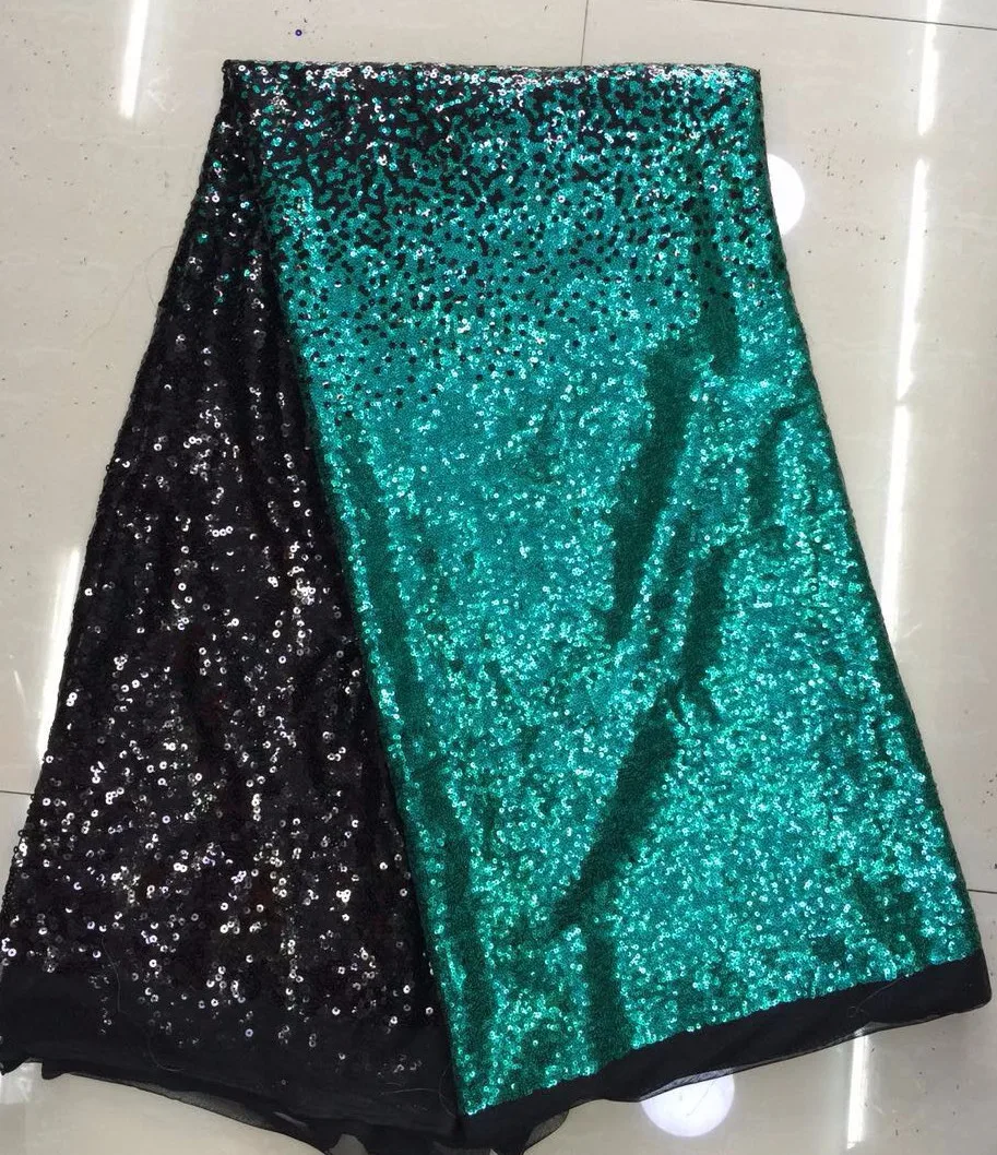 Высокое Качество Африки Нигерии Кружева Материал С Блестками Ткань Французский