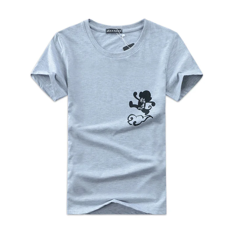 

Men T Shirts Spring Summer Mens Short Sleeve Monkey Printed T-shirt For Men 4 Colors S-5XL