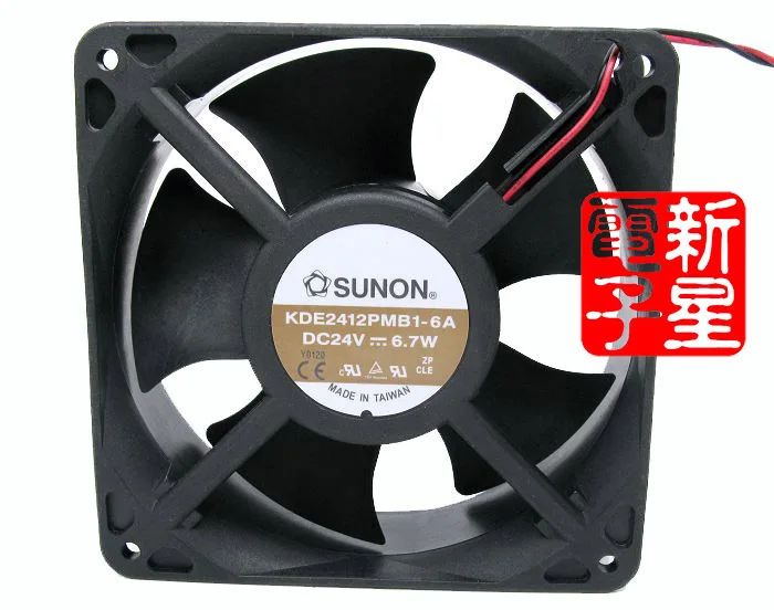 Вентилятор охлаждения для сервера Sunon 12038 постоянный ток 24 В 6 7 Вт 120X120X38MM 12 см|cooling