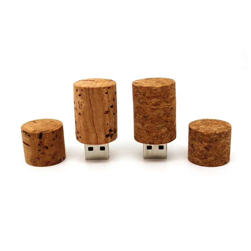 Мягкая деревянная пробковая USB флешка с вилкой в виде бутылки 4 ГБ 8 16 32 64