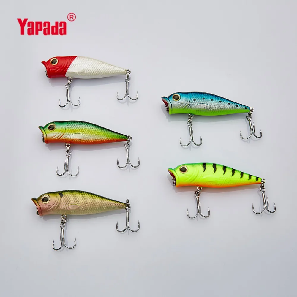 YAPADA Popper 815 Red lips 8 г 70X19X15mm многоцветная Тройной Крючок искусственная приманка