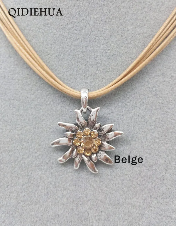 Модные подвески Edelweiss в немецком стиле для женщин, корейский стиль, подвеска с кристаллами, ювелирных изделий
