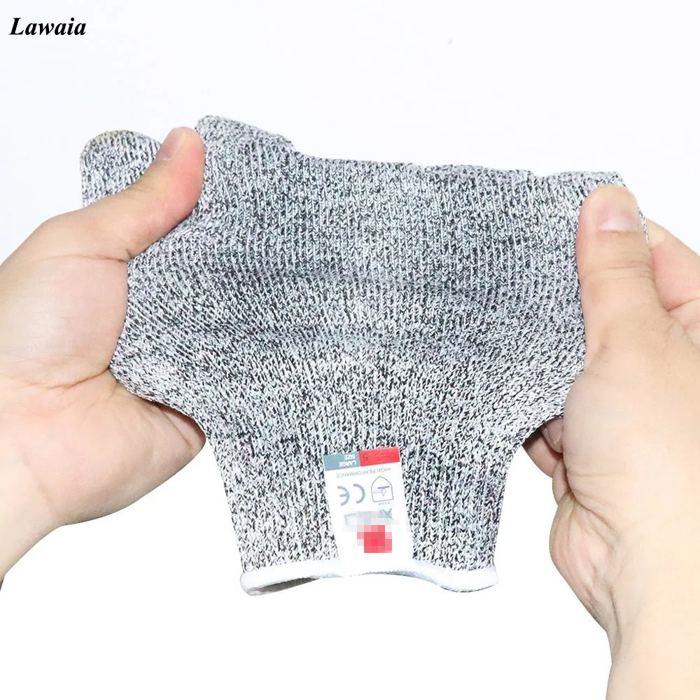 

Lawaia Full Finger Fishing Gloves Men Anti-cutting Hand Protection Gloves Finger Protector Anti Slip Grey Fishing Gloves Outdoor