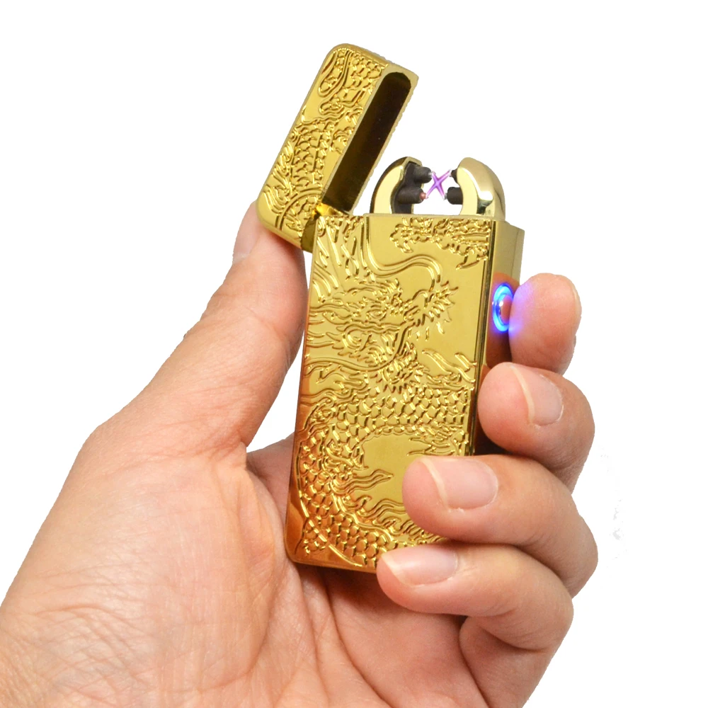 Дешевая высококачественная металлическая USB дуговая зажигалка электрическая