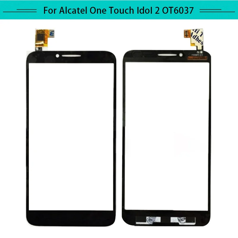 20 шт. сенсорная панель для Alcatel Idol2 OT6037 6037 6037Y сенсорный экран стекло дигитайзер